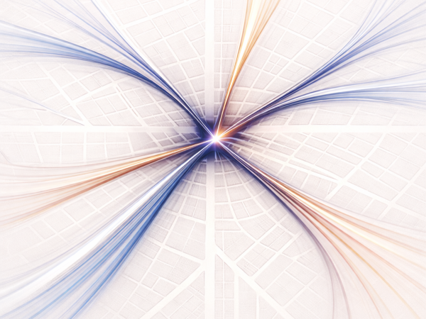 Authority bottleneck startup visual showing city flow converging into a single congested intersection